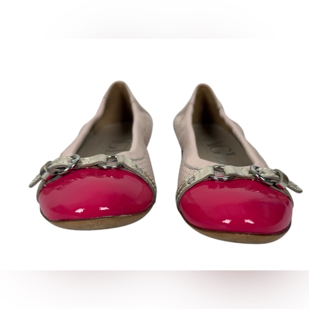 AGL Monika Leather Cap Toe Ballet Ballerina Flats EU 36 US 6 Pink Made In Italy - Picture 6 of 15